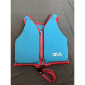 Sand Dollar Kids Swim Float Vest Youth 4–6 Years Max 50 lbs Aqua Blue
